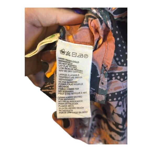 Cleobella NWT Karla Blouse Abstract Boho Balloon Sleeve Multicolor - Picture 8 of 9